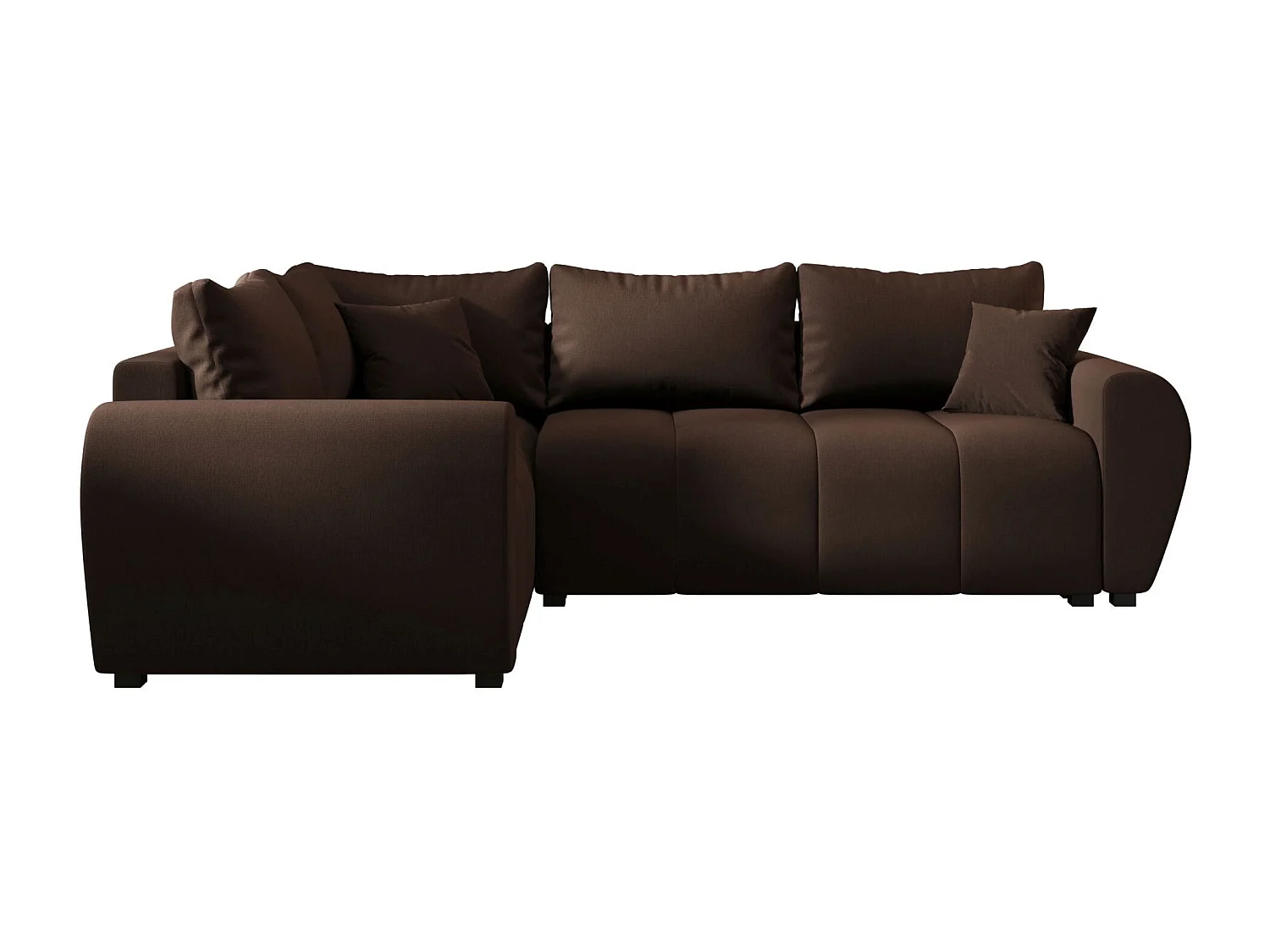 BEDANTE canapé d’angle MOLISA L PLUS Cosmic 800 gauche marron avec fonction de couchage canapé en forme de L