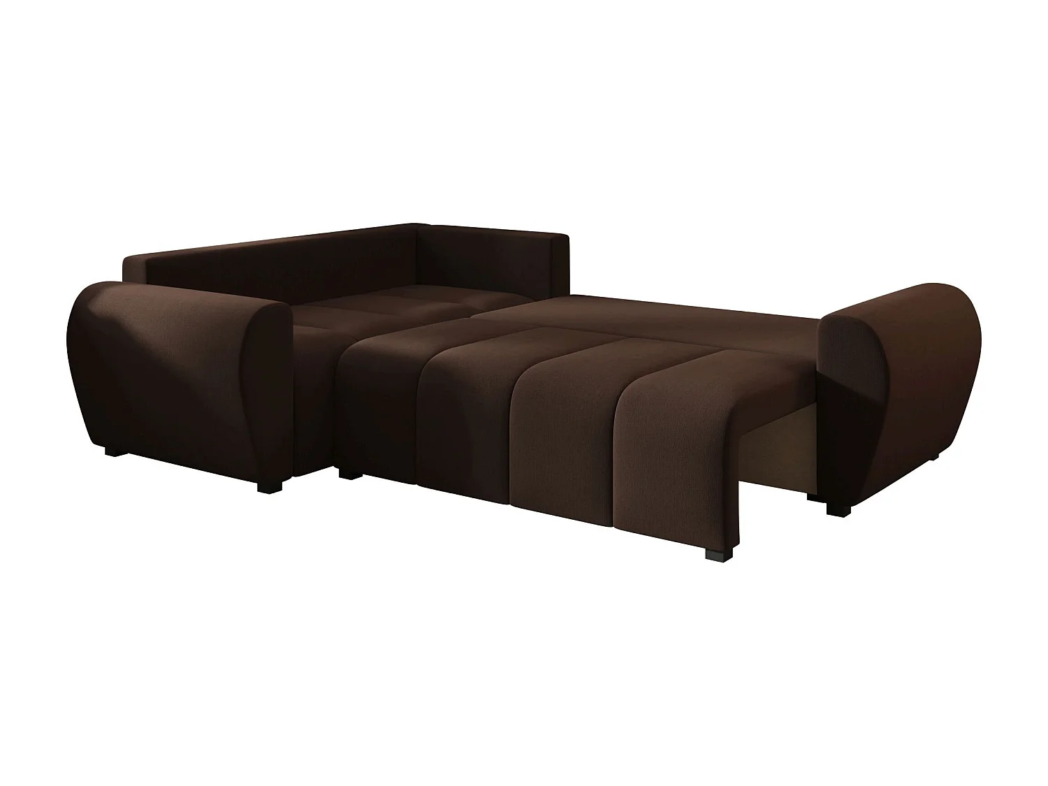 BEDANTE canapé d’angle MOLISA L PLUS Cosmic 800 gauche marron avec fonction de couchage canapé en forme de L