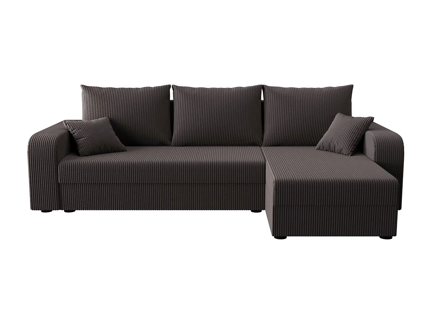 BEDANTE hoekbank HEWLET L BIS Zoom 21 rechts donkergrijs met slaapfunctie L-vormige bank met opbergruimte bedbox woonkamerbank bank sofa slaapbank bedbox slaapbank