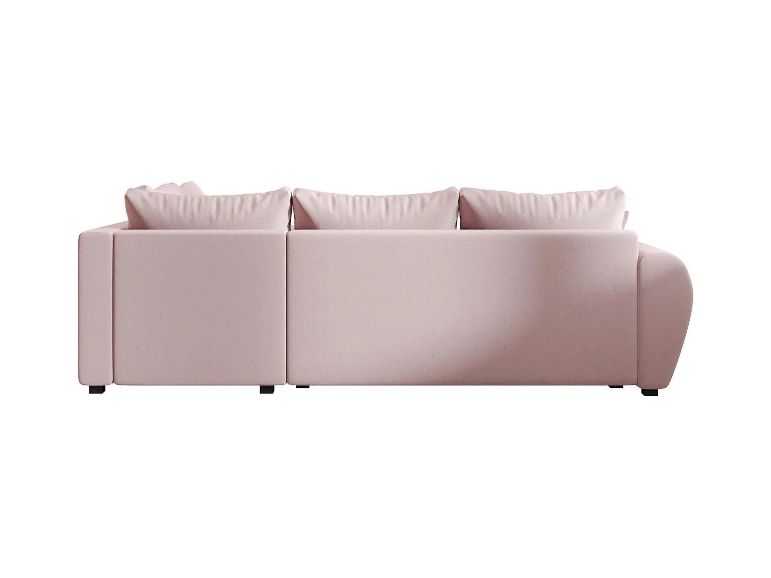 BEDANTE canapé d’angle MOLISA L PLUS Cosmic 14 droit rose avec fonction de couchage canapé en forme de L