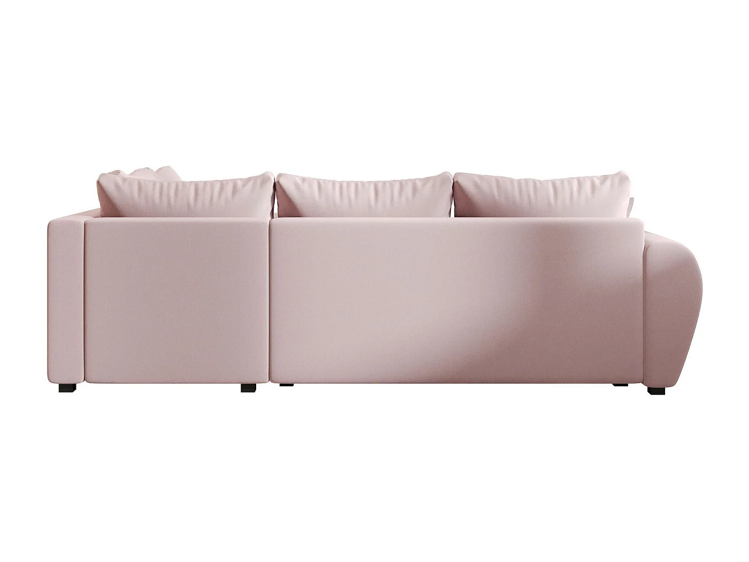 BEDANTE canapé d’angle MOLISA L PLUS Cosmic 14 droit rose avec fonction de couchage canapé en forme de L