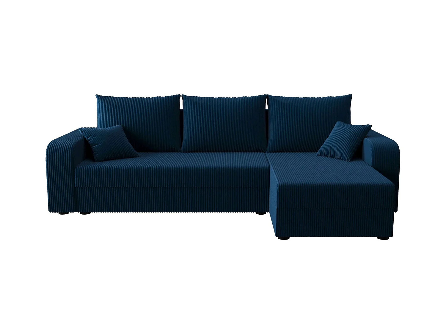 BEDANTE hoekbank HEWLET L BIS Zoom 13 rechts donkerblauw met slaapfunctie L-vormige bank met opbergruimte bedbox woonkamerbank bank sofa slaapbank bedbox slaapbank
