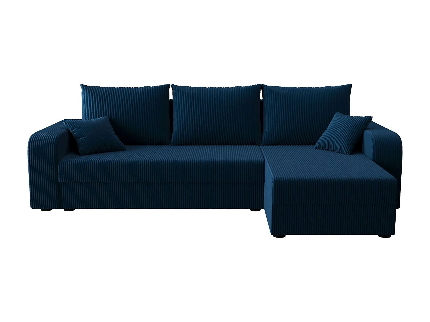 BEDANTE ECKSOFA HEWLET L BIS Zoom 13 Rechts Dunkelblau mit Schlaffunktion L-Form Sofa mit Stauraum Bettkasten