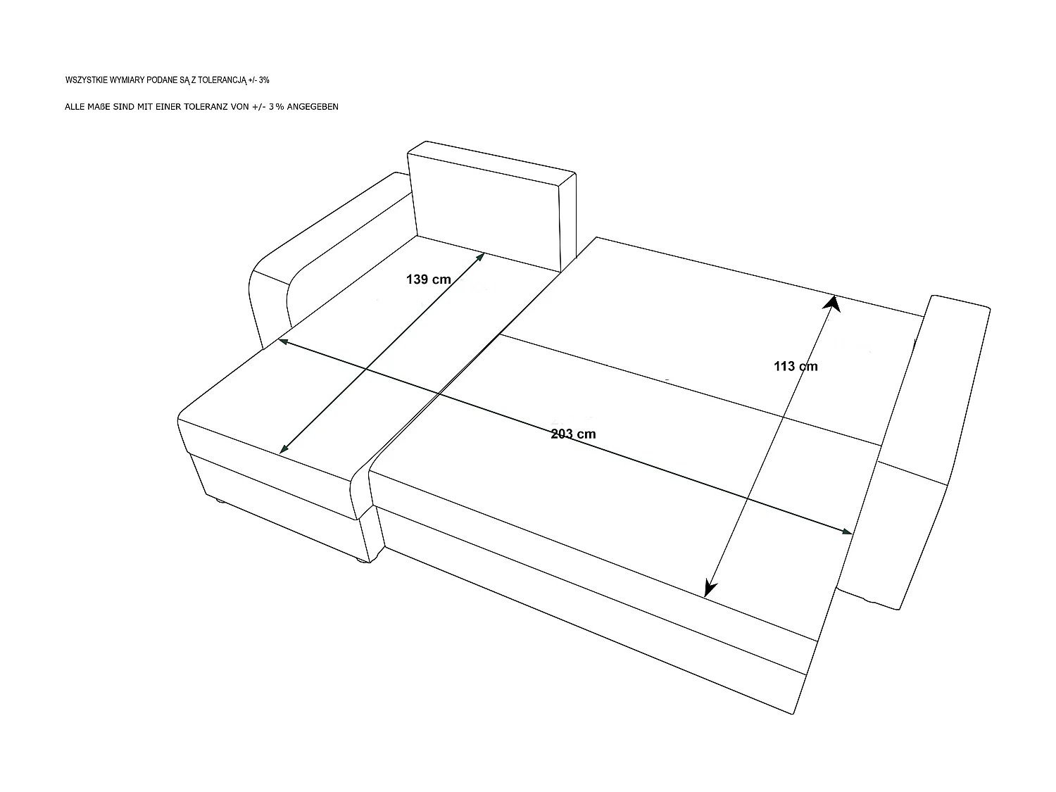 BEDANTE ECKSOFA HEWLET L BIS Zoom 13 Rechts Dunkelblau mit Schlaffunktion L-Form Sofa mit Stauraum Bettkasten
