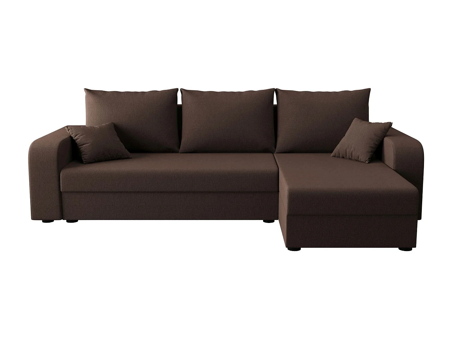 BEDANTE hoekbank HEWLET L BIS Cosmic 800 rechts bruin met slaapfunctie L-vormige bank met opbergruimte bedbox Wohnzimmersofa Couch Sofa Bettsofa bedbox Bettcouch