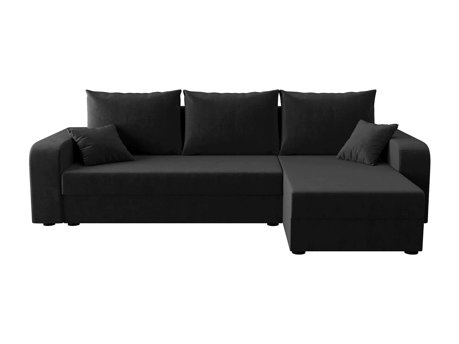 BEDANTE ECKSOFA HEWLET L BIS Itaka 27 Rechts Dunkelgrau mit Schlaffunktion L-Form Sofa mit Stauraum Bettkasten