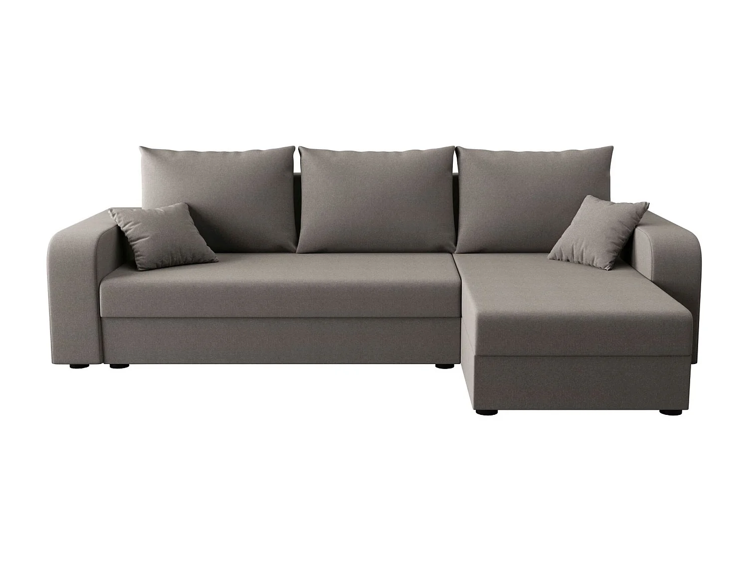 BEDANTE ECKSOFA HEWLET L BIS Sawana 21 Rechts Grau mit Schlaffunktion L-Form Sofa mit Stauraum Bettkasten Wohnzimmersofa Couch Sofa Bettsofa Bettkasten Bettcouch