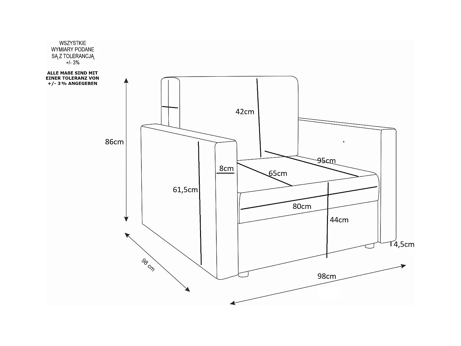 BEDANTE SOFA AMERYKANKA HEVEN 80 GOAL + Sawana 05 Dunkelgrau mit Stauraum Bettkasten Wohnzimmersofa Couch Sofa Bettsofa Bettkasten Bettcouch