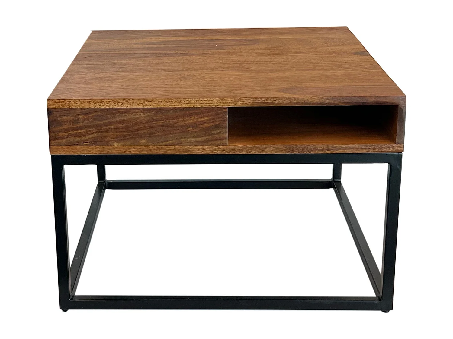 Table basse table de canapé en bois massif 60 cm table de salon carrée