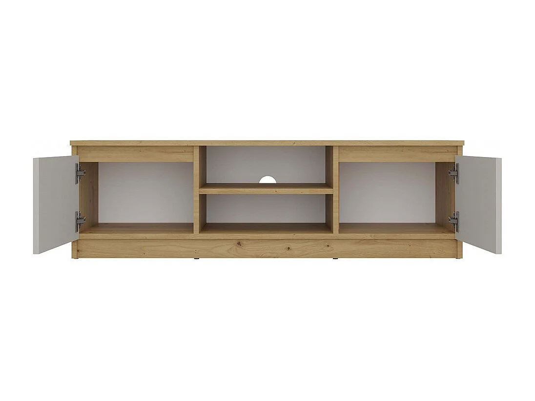 MALWA Szafka RTV | Dąb Artisan/Kaszmir | 120x40x36 | Nowoczesna Szafka