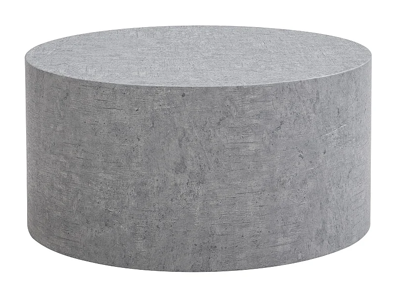 Table Basse Aspect Marbre 60 cm Table de Salon Ronde Moderne Brilliant