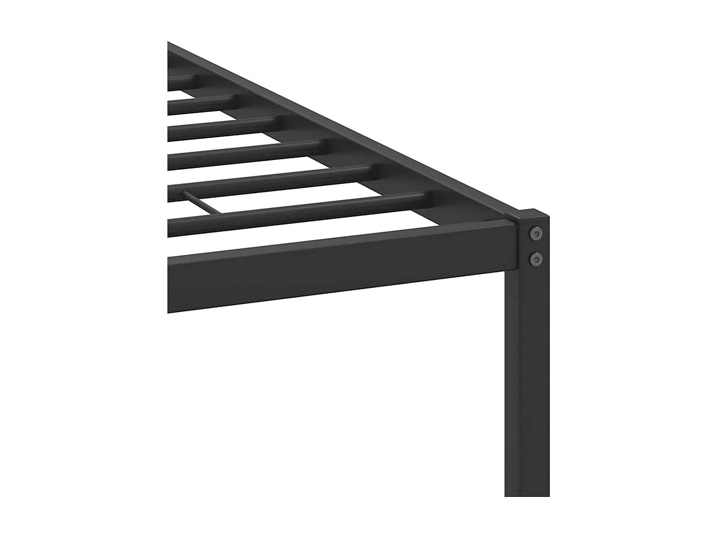 Cadre de lit sans matelas chêne fumé 137x190 cm bois ingénierie