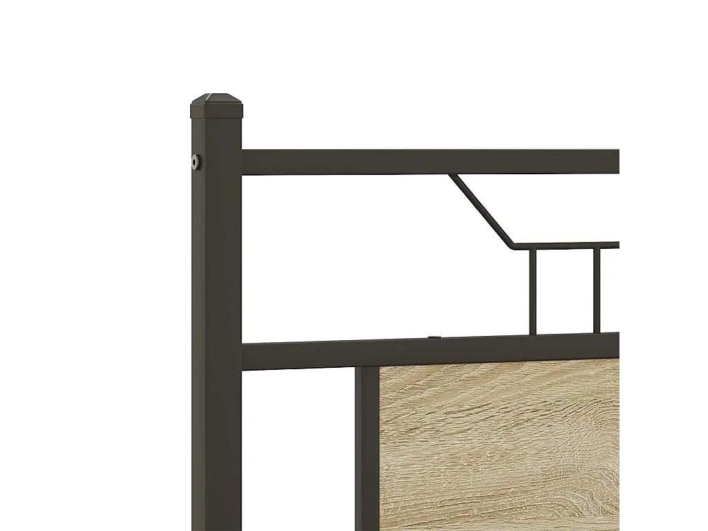 Bettgestell ohne Matratze Sonoma-Eiche 137x190 cm Holzwerkstoff