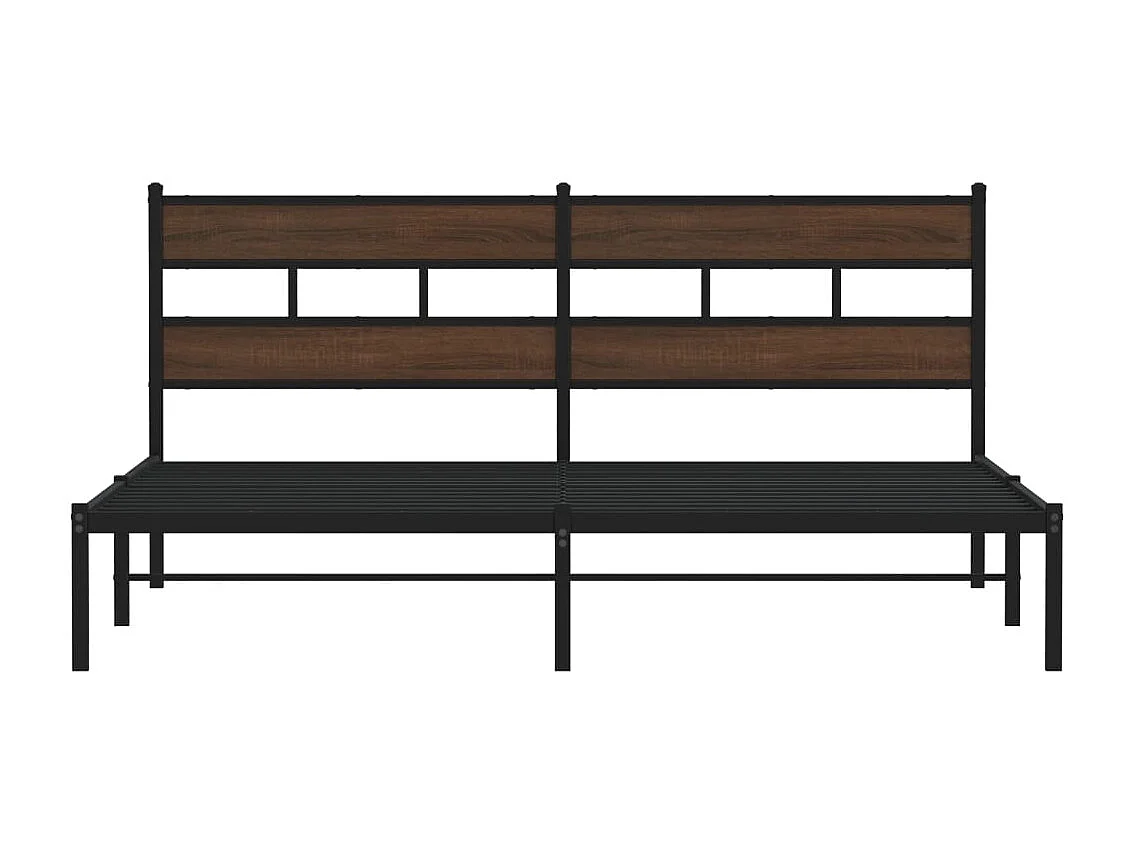 Cadre de lit sans matelas avec tête de lit 190x200 cm