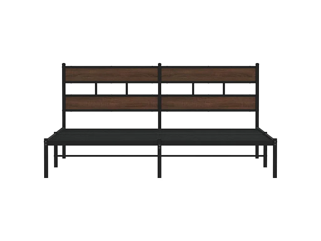 Cadre de lit sans matelas avec tête de lit 190x200 cm
