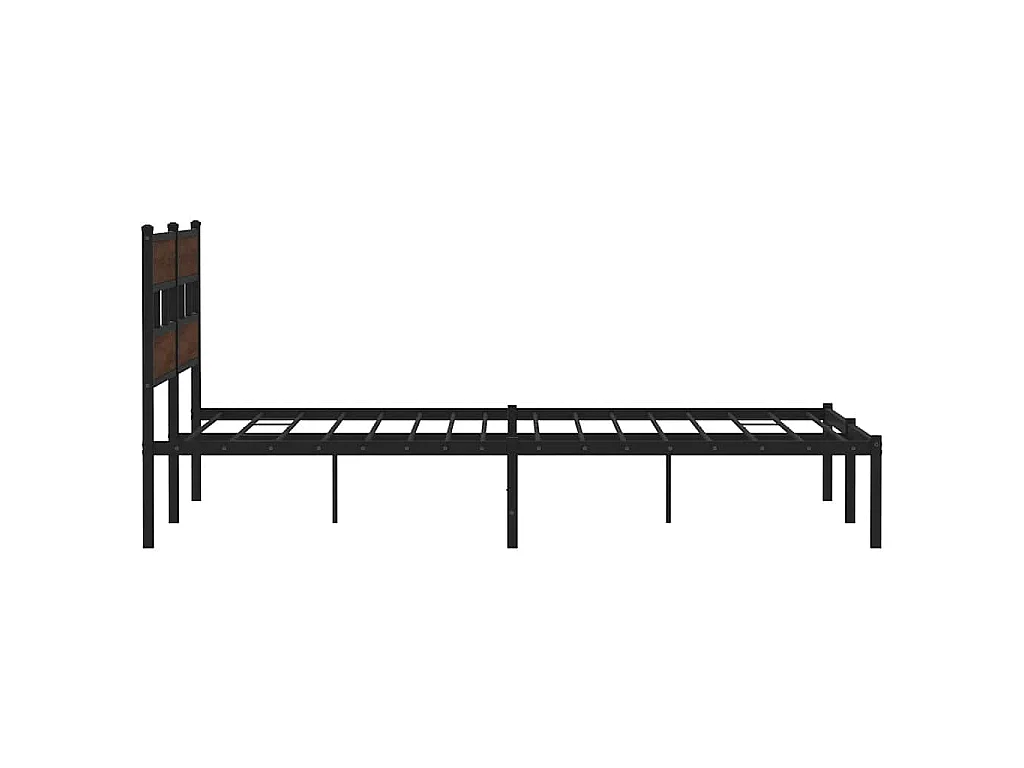 Cadre de lit sans matelas avec tête de lit 190x200 cm