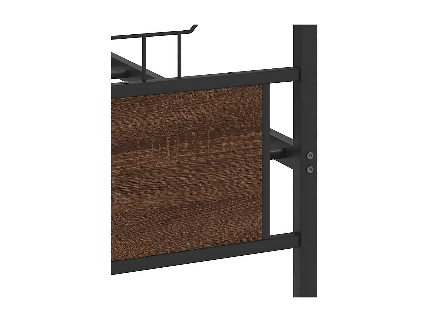 Cadre de lit sans matelas chêne marron 137x190 cm