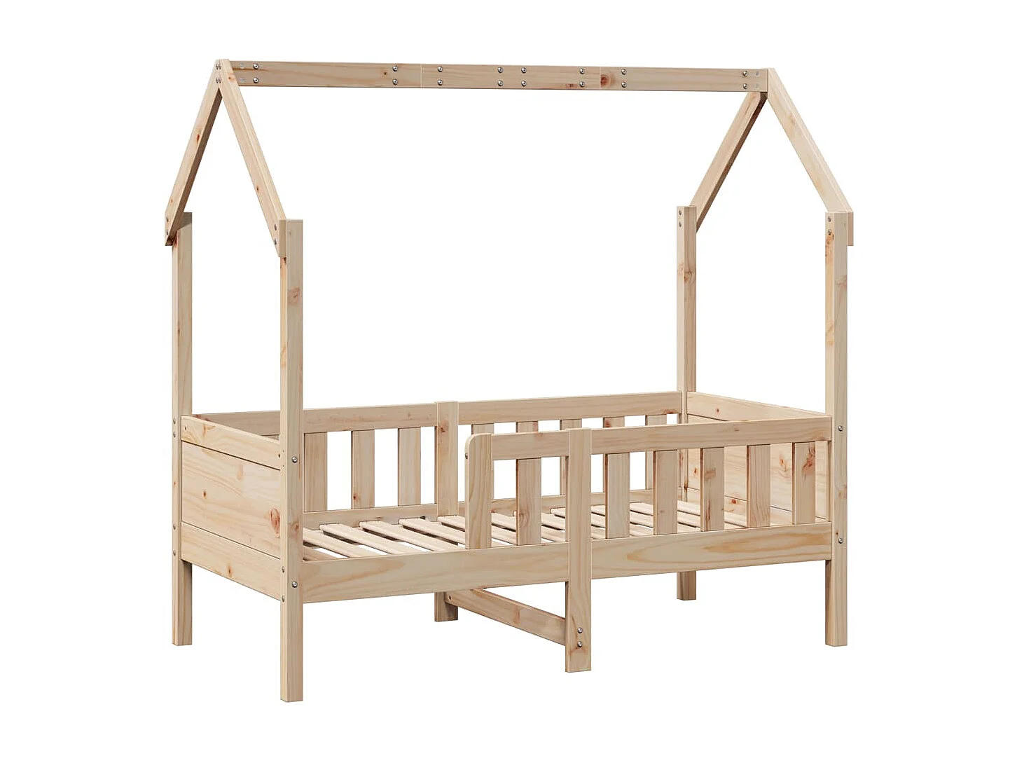 Kinderbett mit Schubladen 70x140 cm Massivholz Kiefer