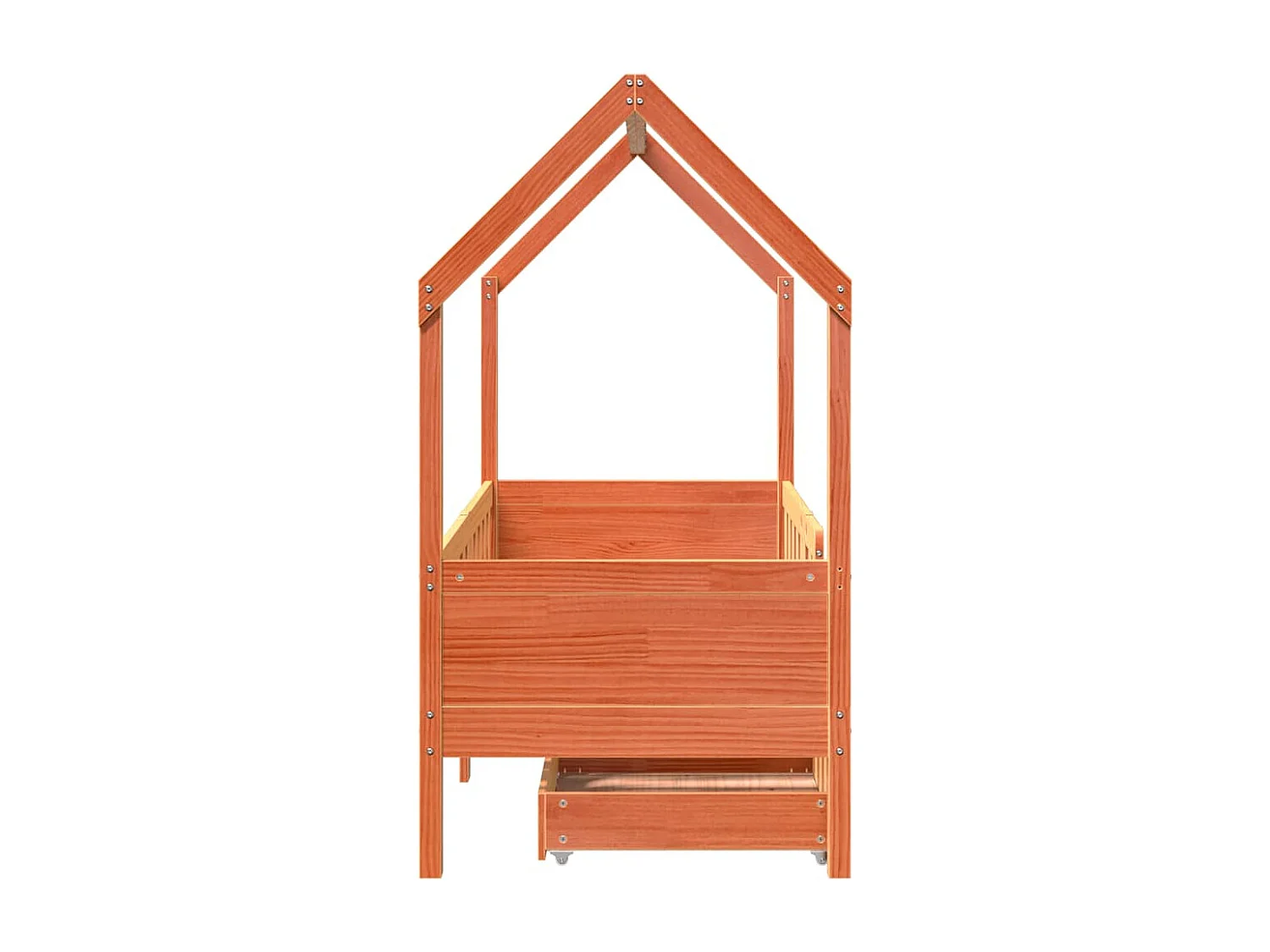Cadre de lit enfant avec tiroirs sans matelas 70x140 cm bois