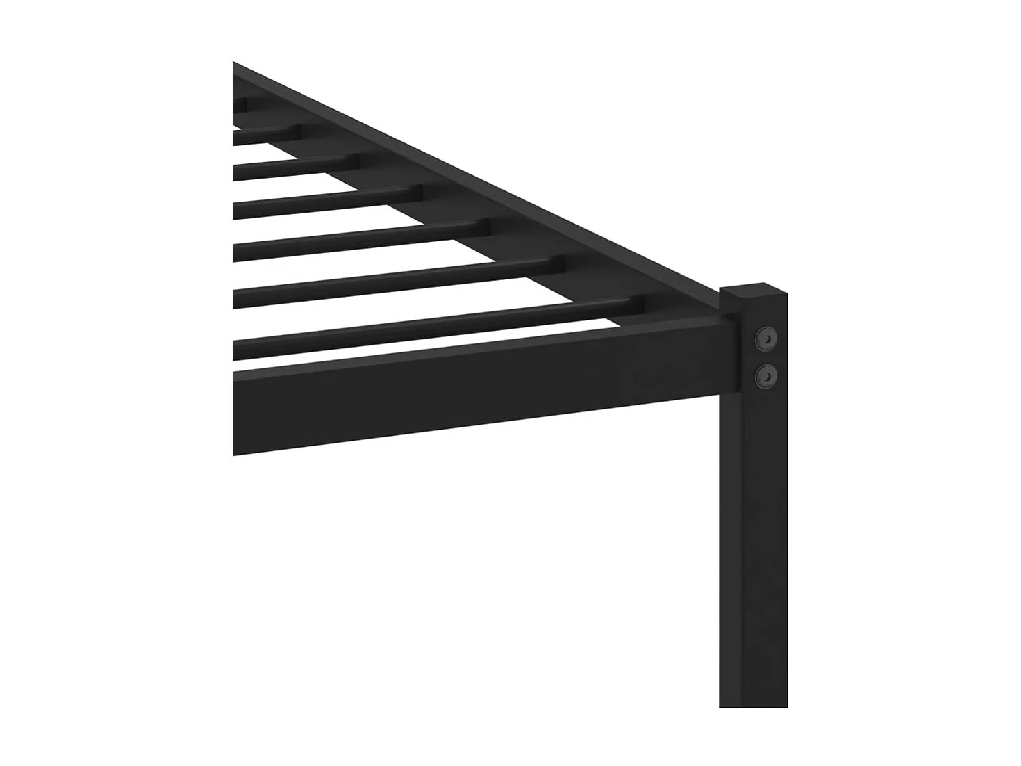 Cadre de lit en métal sans matelas chêne sonoma 183x213 cm