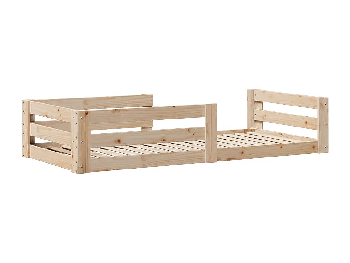 Letto senza Materasso 70x140 cm in Legno di Pino