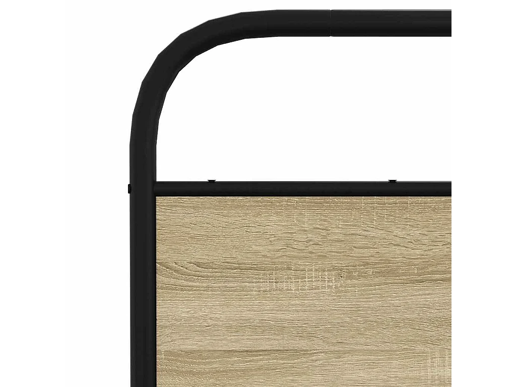 Giroletto senza Materaso in Metallo Rovere Sonoma 137x190 cm