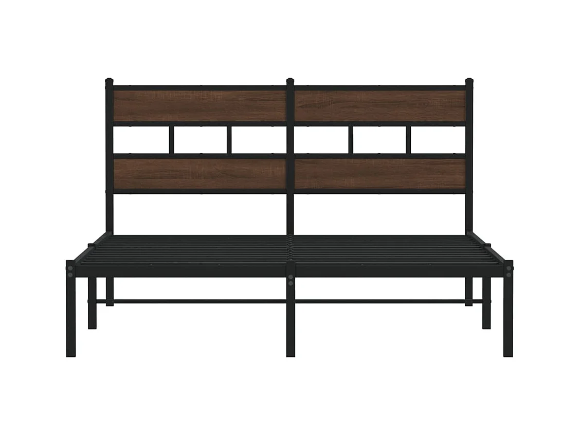 Cadre de lit sans matelas avec tête de lit 137x190 cm