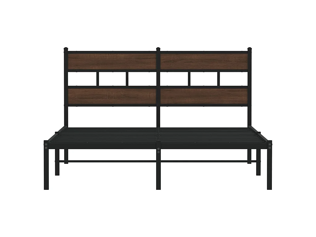 Cadre de lit sans matelas avec tête de lit 137x190 cm