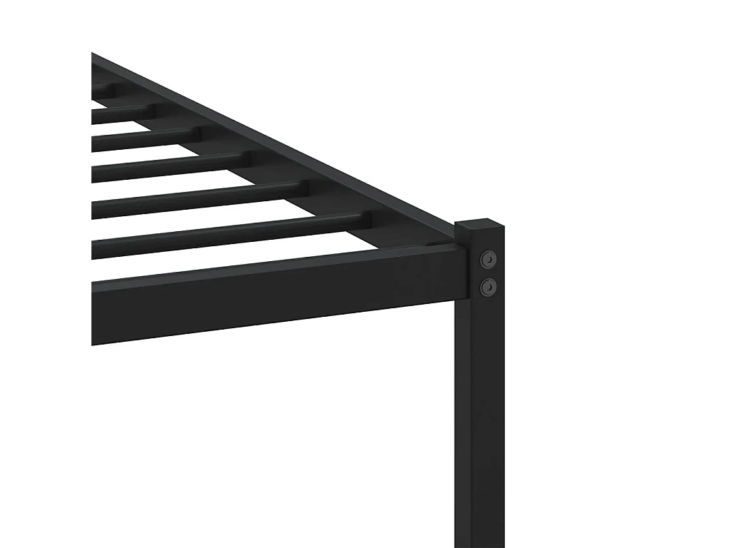 Estructura cama con cabecero sin colchón marrón roble 183x213cm