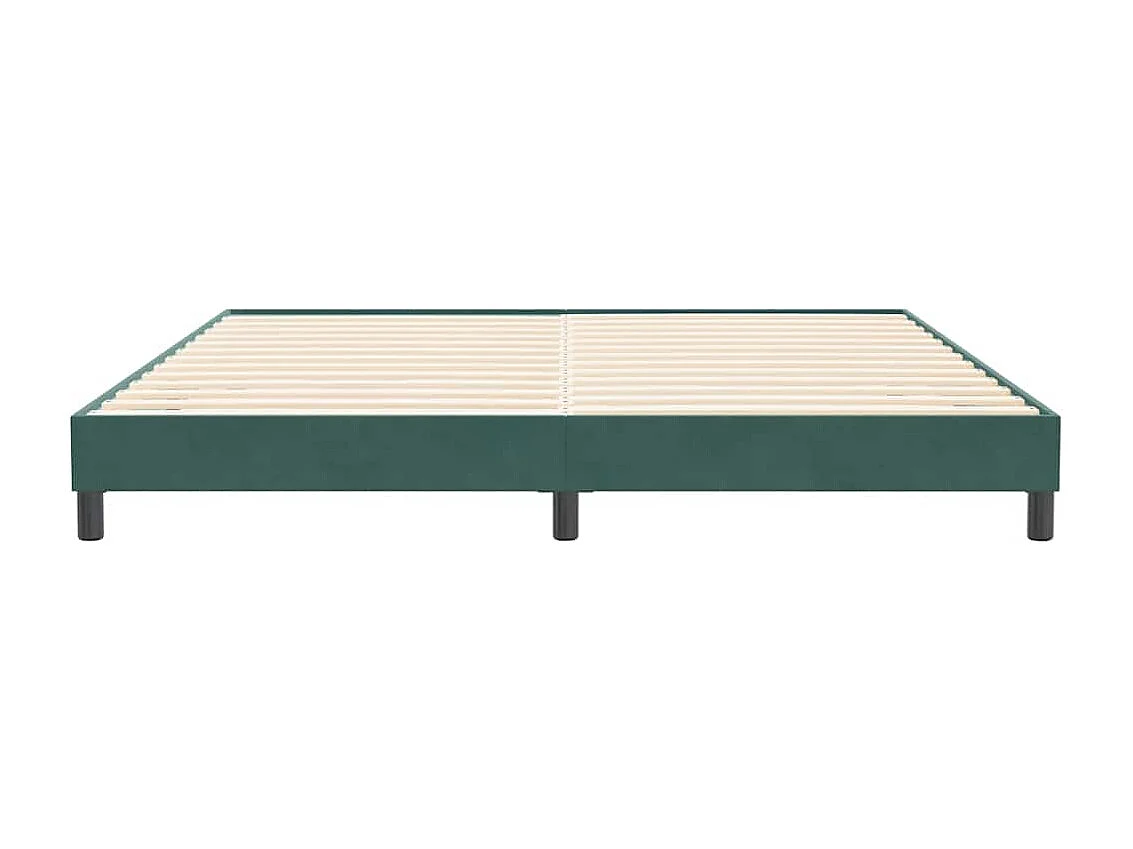 Bed boxspring zonder matras 200x210 cm fluweel donkergroen