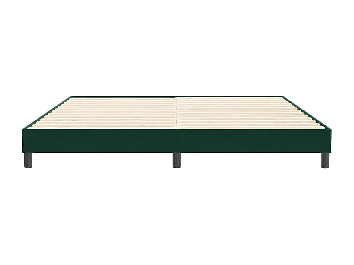 Sommier à lattes de lit sans matelas vert foncé 200x210cm