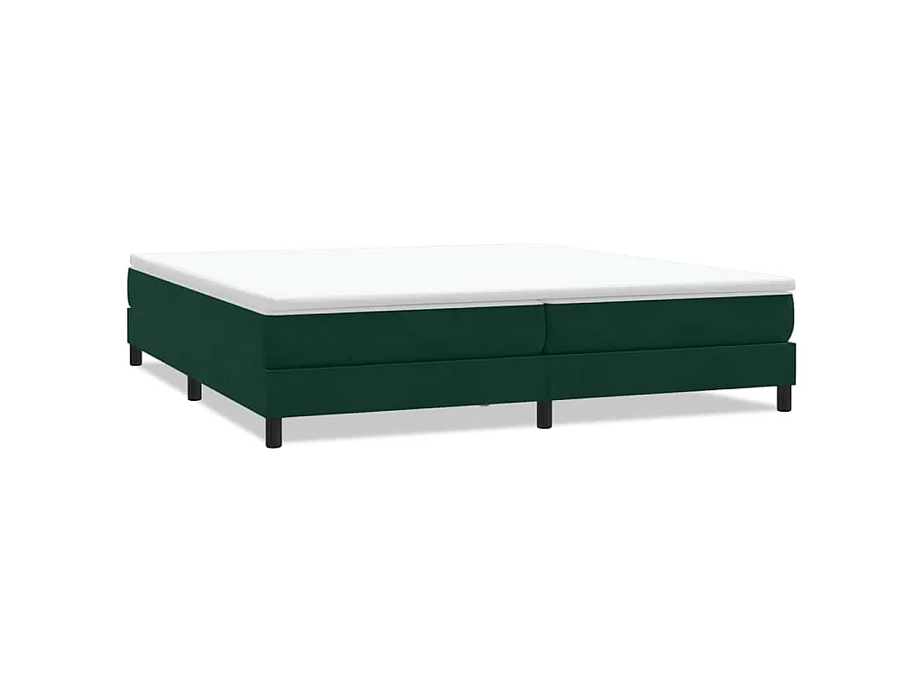 Bed boxspring zonder matras 200x210 cm fluweel donkergroen