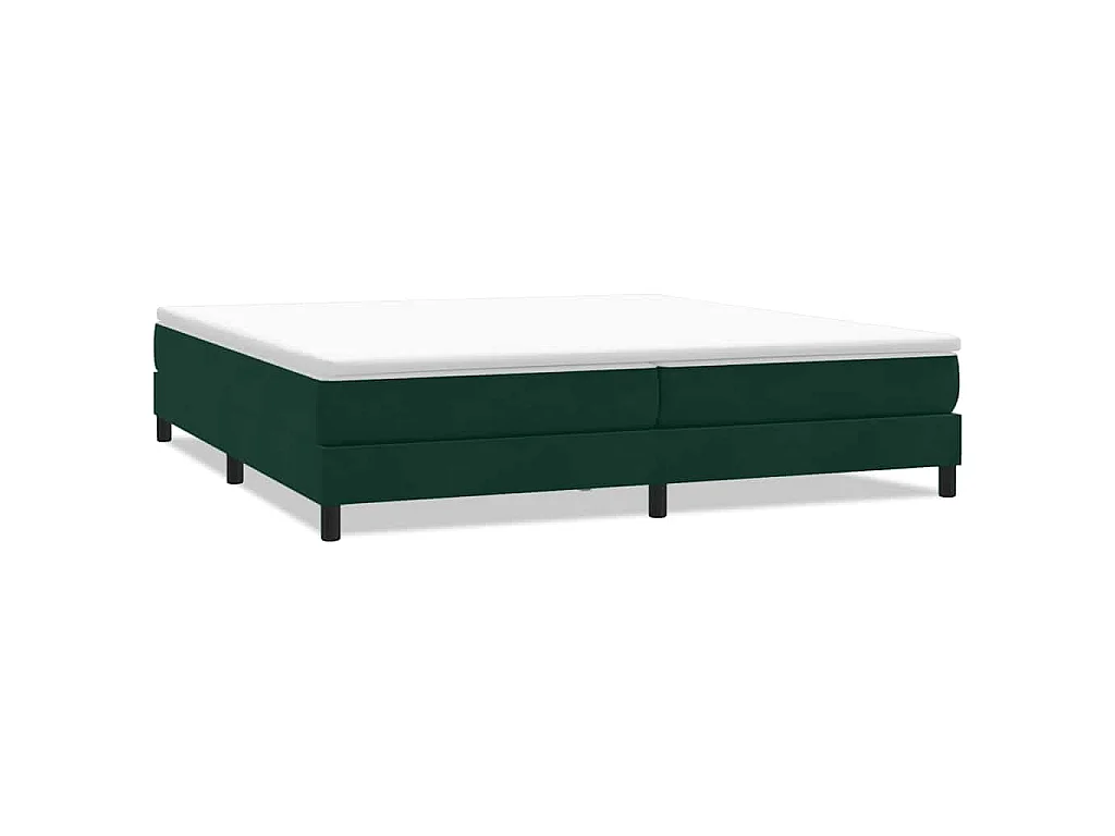 Boxspringbett ohne Matratze Dunkelgrün 200x210 cm Samt