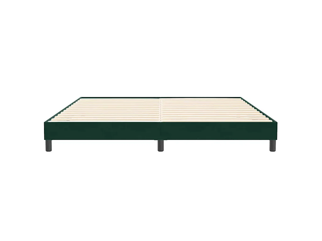 Boxspringbett ohne Matratze Dunkelgrün 200x210 cm Samt