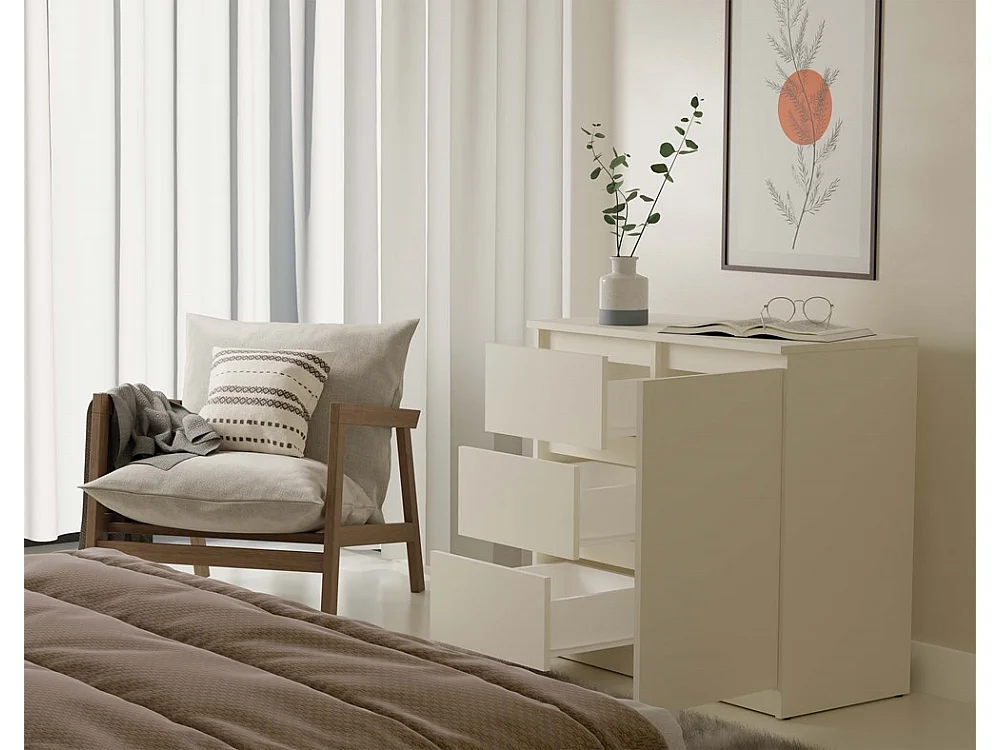 Komoda Malwa  1D3S | Kaszmir | 80x40x75 cm | 1 Drzwi, 3 Szuflady