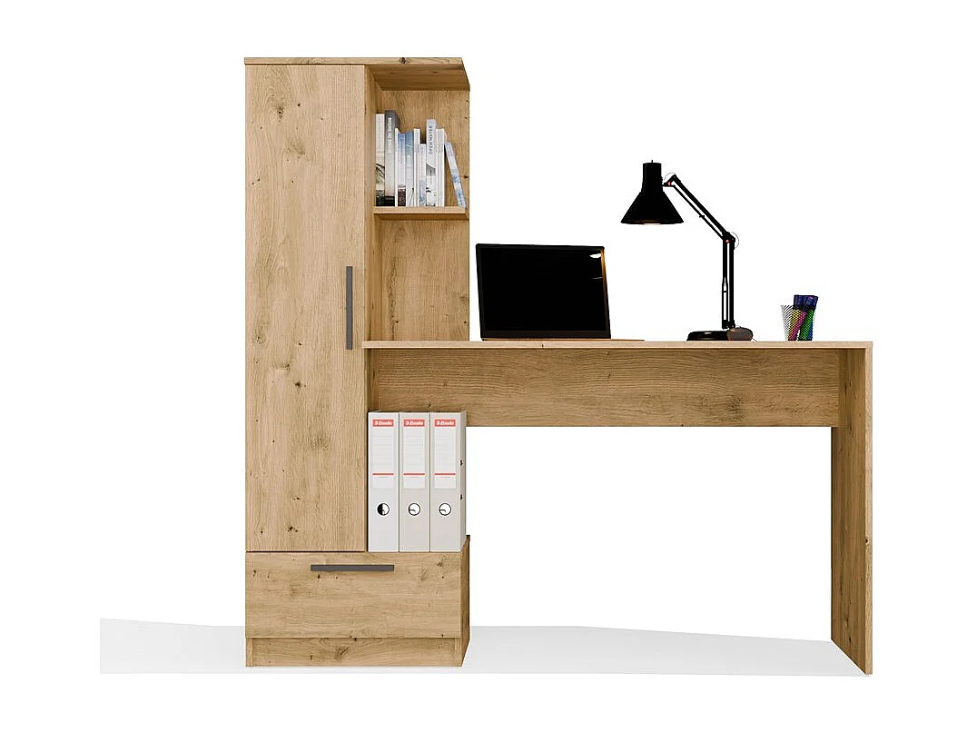 Biurko COSMO ARTISAN |Biurko + Regał| 143x50x140 cm | Nowoczesne Meble Biurowe