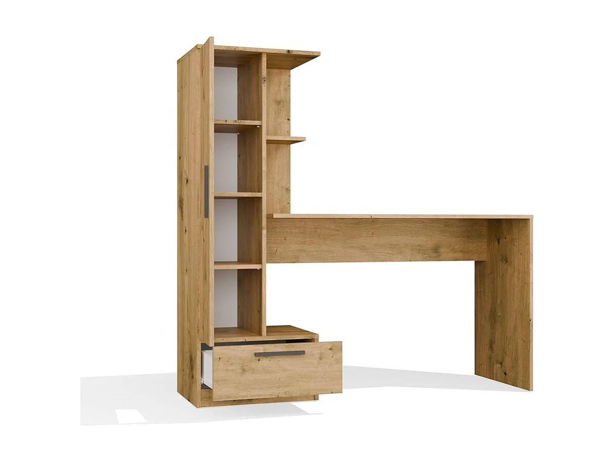 Biurko COSMO ARTISAN |Biurko + Regał| 143x50x140 cm | Nowoczesne Meble Biurowe