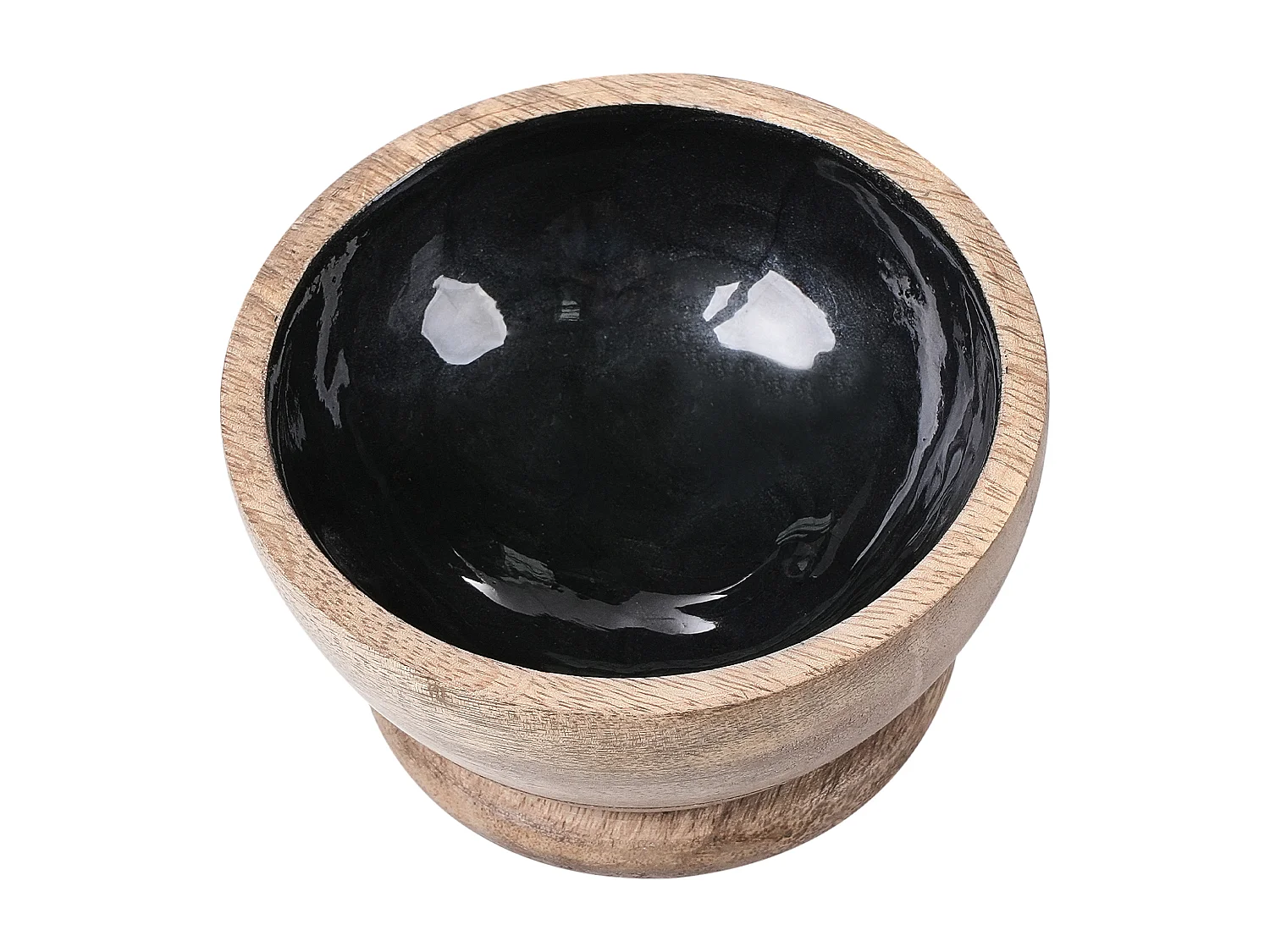 Mortier et pilon QENA Bois de manguier Marron/noir