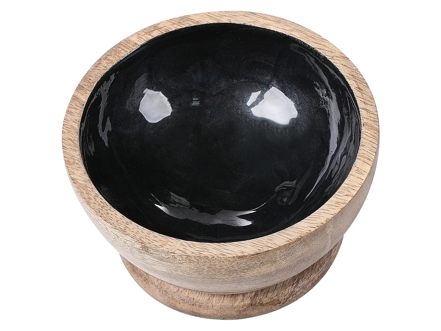 Mortier et pilon QENA Bois de manguier Marron/noir