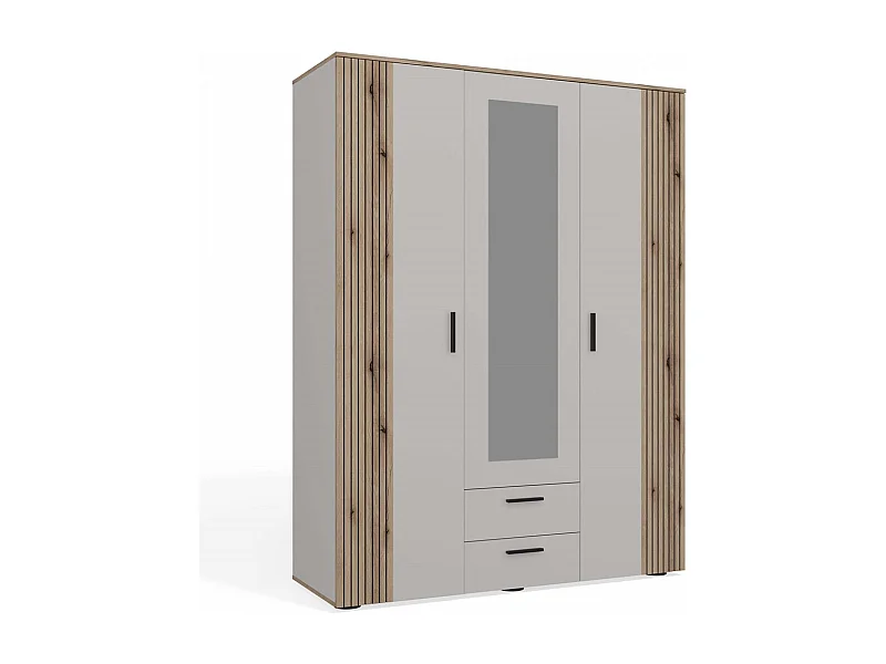 Szafa AVA 150 | Kaszmir | 150x55x200 | Szafa Lustro 2 Szuflady