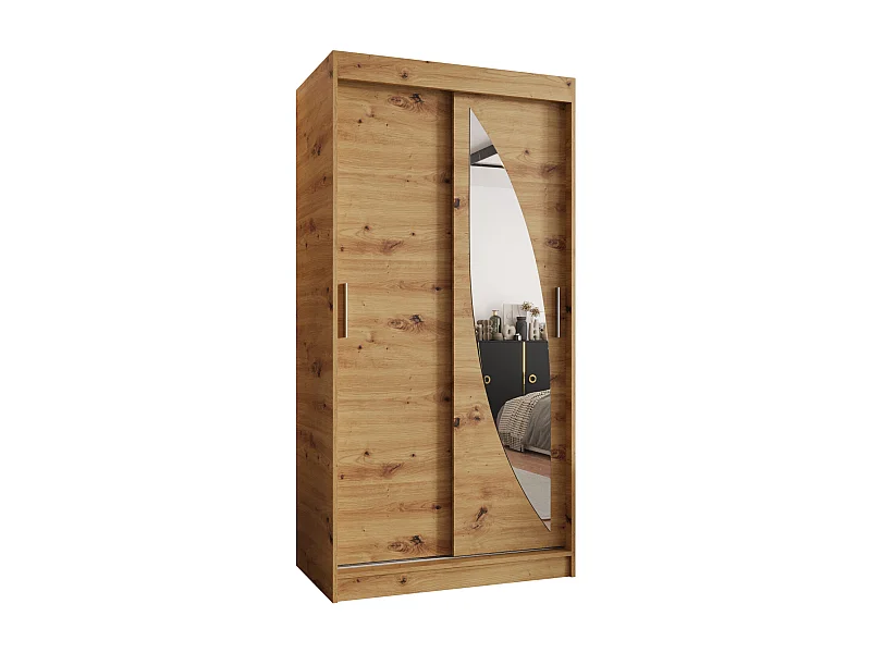 Armoire Milo À Portes Coulissantes 200/100/62 2 portes (Artisan)