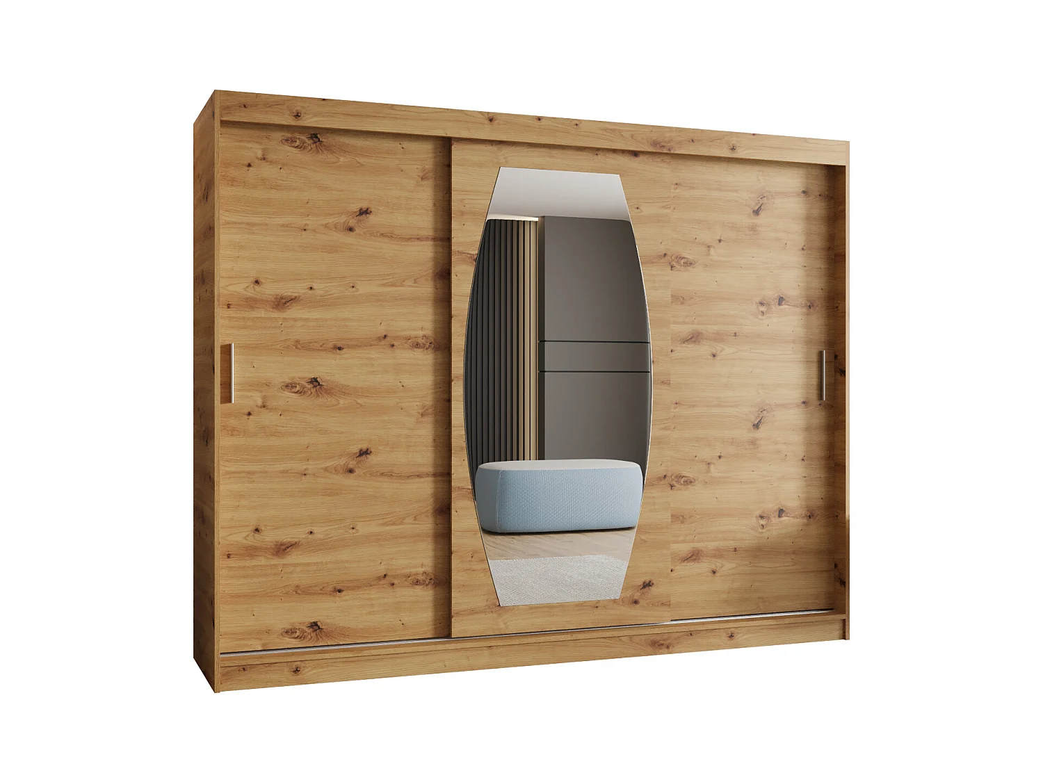 Armoire Rossa À Portes Coulissantes 200/250/62 3 portes (Artisan)