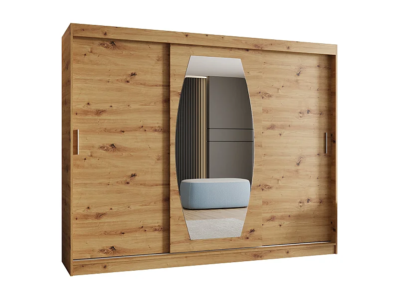 ROSSA kledingkast met schuifdeuren 200/250/62 3 deuren (artisan)