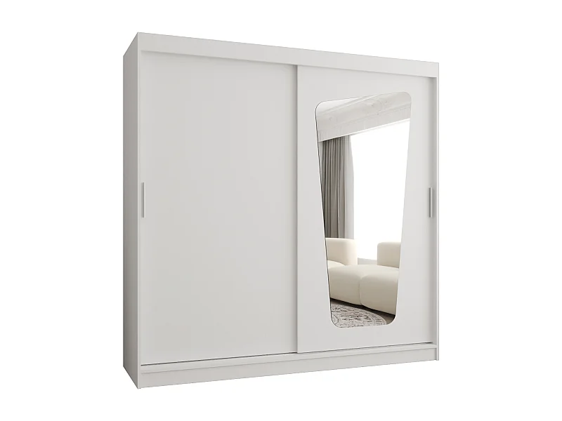 Armario MOKA de puertas correderas 200/200/62 2 puertas (blanco)