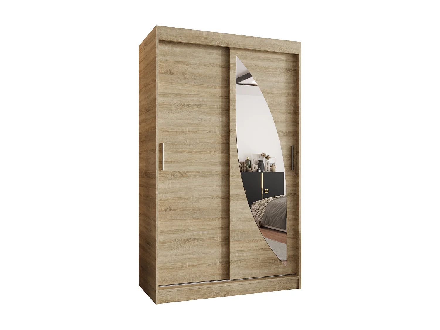 Armoire Milo À Portes Coulissantes 200/120/62 2 portes (Sonoma)