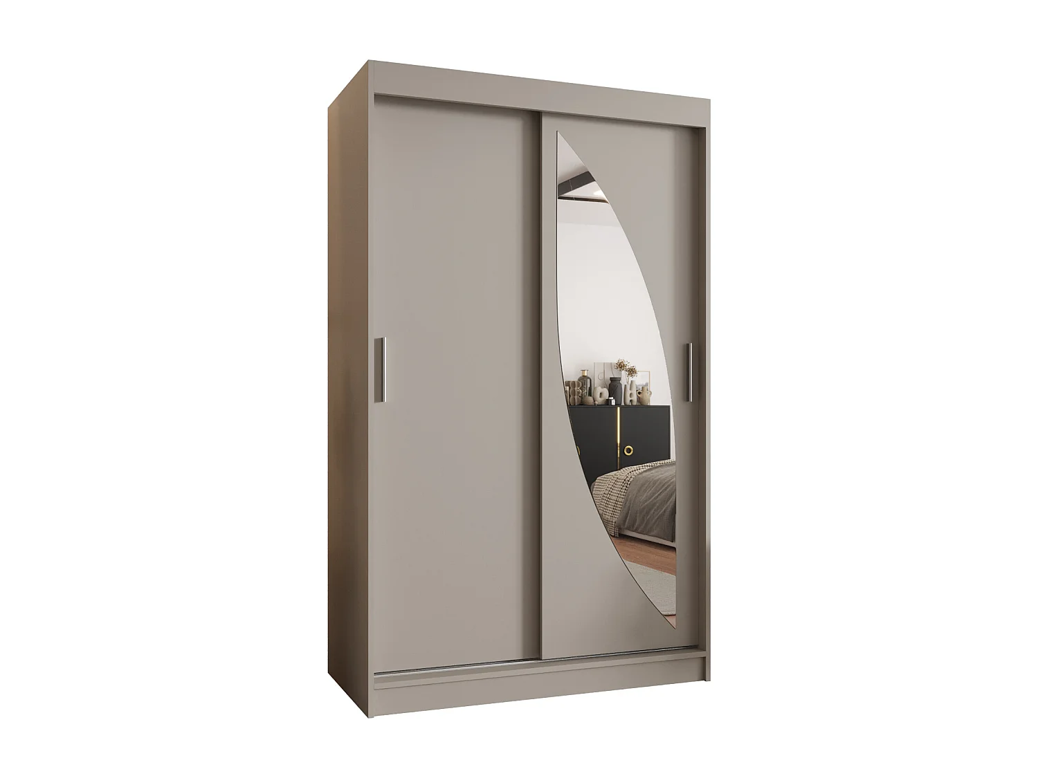 Armadio MILO ad ante scorrevoli 200/120/62 2 porte (cachemire)