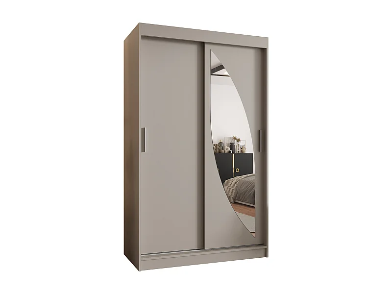 Armadio MILO ad ante scorrevoli 200/120/62 2 porte (cachemire)