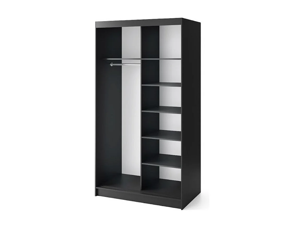 Armadio Retro (120cm)/Marrone&Nero/In Magazzino