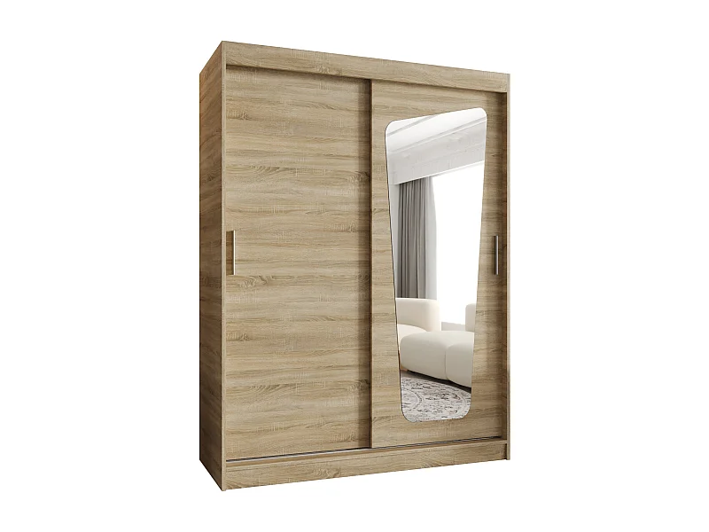 Armoire Moka À Portes Coulissantes 200/150/62 2 portes (Sonoma)