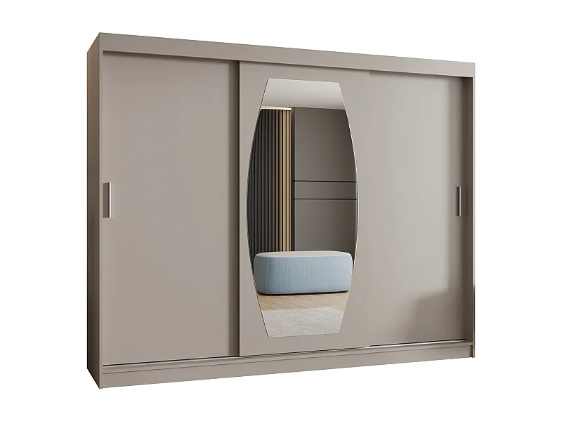 ROSSA kledingkast met schuifdeuren 200/250/62 3 deuren (kasjmier)